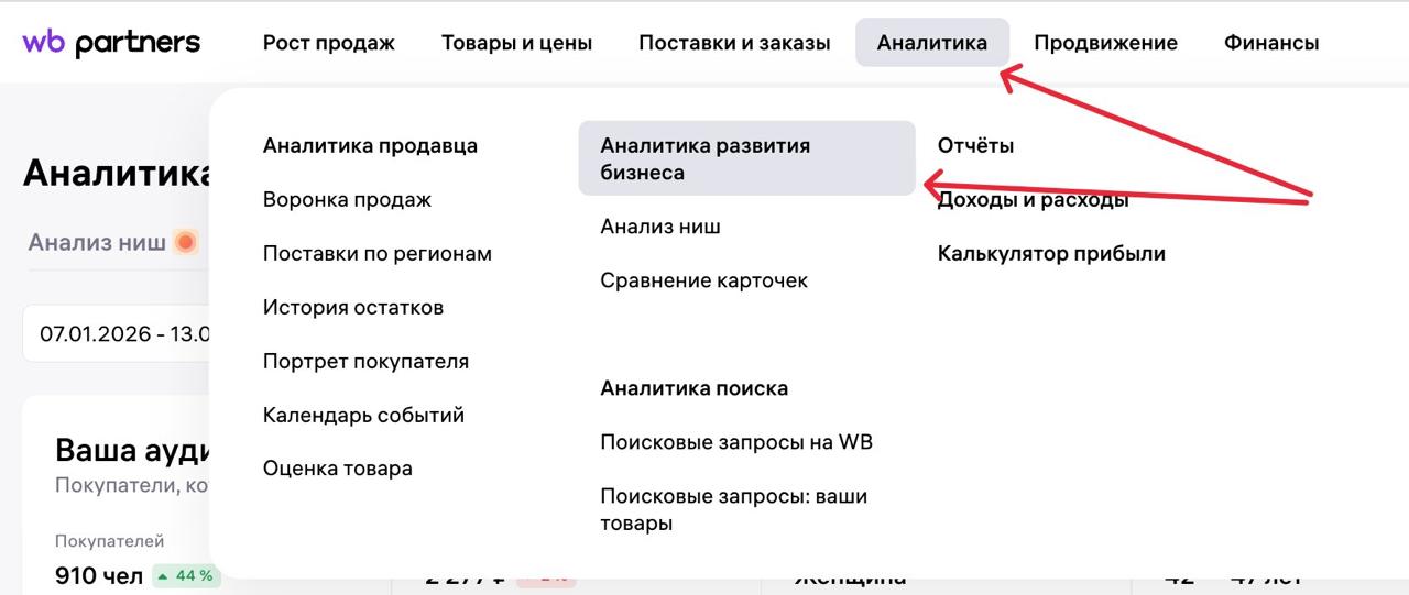 Wildberries обновил отчёт «Точки входа»: CTR, конверсия в корзину и заказы в одном месте